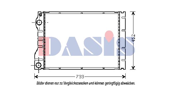 AKS DASIS radiatorius, variklio aušinimas 180017N